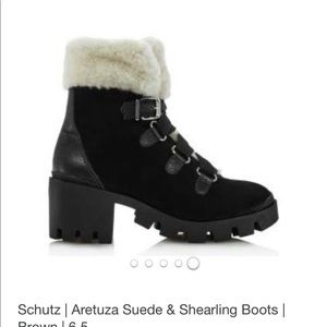 Schultz Aretuza shearling bootie